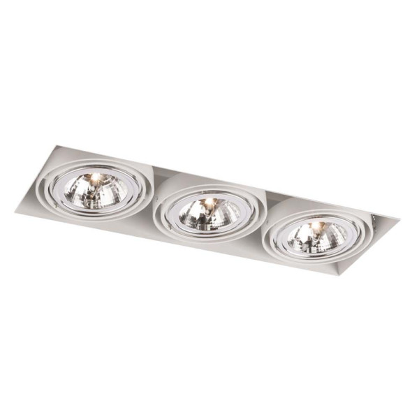 Oprawa wpuszczana prostokątna biała 45,2cm KOMORO 3xGU10x18W IP20 Shilo 916809