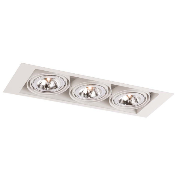 Oprawa wpuszczana prostokątna biała 55cm MUKO 3xGU10x18W IP20 Shilo 916744
