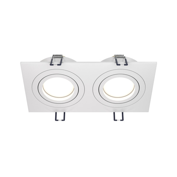 Oprawa wpuszczana prostokątna biała 9,2cm ATOM 2xGU10x50W IP20 Maytoni 916020