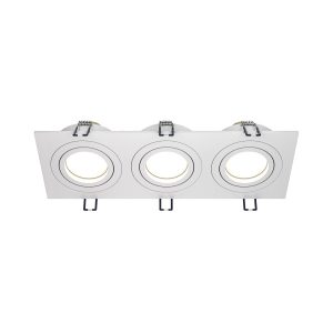 Oprawa wpuszczana prostokątna biała 9,2cm ATOM 3xGU10x50W IP20 Maytoni 916070 Oprawa wpuszczana prostokątna biała 9,2cm ATOM 3xGU10x50W IP20 Maytoni 916070