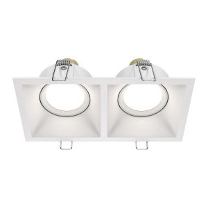 Oprawa wpuszczana prostokątna biała 9cm DOT 2xGU10x50W IP20 Maytoni 916287 Oprawa wpuszczana prostokątna biała 9cm DOT 2xGU10x50W IP20 Maytoni 916287