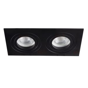 Oprawa wpuszczana prostokątna czarna 17cm SEIDY 2xGX5.3x50W IP20 Kanlux 916350 Oprawa wpuszczana prostokątna czarna 17cm SEIDY 2xGX5.3x50W IP20 Kanlux 916350