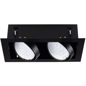 Oprawa wpuszczana prostokątna czarna 19,5cm MATEO 2xES111x25W IP20 Kanlux 916113 Oprawa wpuszczana prostokątna czarna 19,5cm MATEO 2xES111x25W IP20 Kanlux 916113