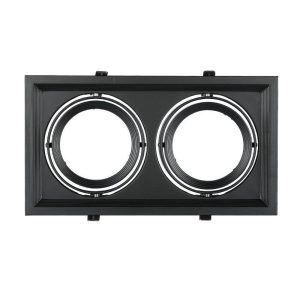 Oprawa wpuszczana prostokątna czarna 32,5cm 2xG53x15W IP20 V-TAC 917932 Oprawa wpuszczana prostokątna czarna 32,5cm 2xG53x15W IP20 V-TAC 917932