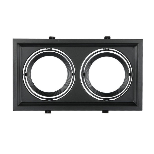 Oprawa wpuszczana prostokątna czarna 32,5cm 2xG53x15W IP20 V-TAC 917932