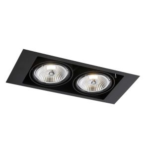 Oprawa wpuszczana prostokątna czarna 40cm MUKO 2xGU10x18W IP20 Shilo 916781 Oprawa wpuszczana prostokątna czarna 40cm MUKO 2xGU10x18W IP20 Shilo 916781