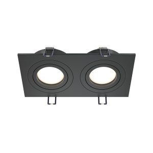 Oprawa wpuszczana prostokątna czarna 9,2cm ATOM 2xGU10x50W IP20 Maytoni 916340 Oprawa wpuszczana prostokątna czarna 9,2cm ATOM 2xGU10x50W IP20 Maytoni 916340