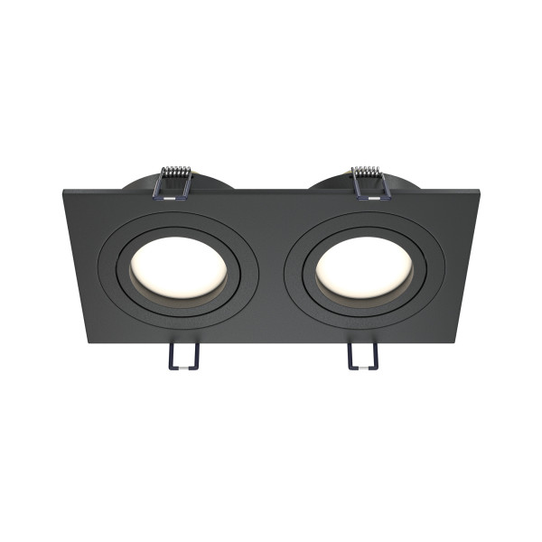 Oprawa wpuszczana prostokątna czarna 9,2cm ATOM 2xGU10x50W IP20 Maytoni 916340