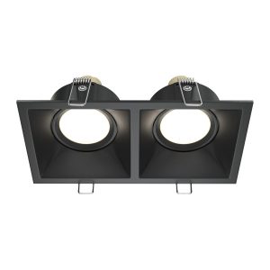 Oprawa wpuszczana prostokątna czarna 9cm DOT 2xGU10x50W IP20 Maytoni 916168 Oprawa wpuszczana prostokątna czarna 9cm DOT 2xGU10x50W IP20 Maytoni 916168