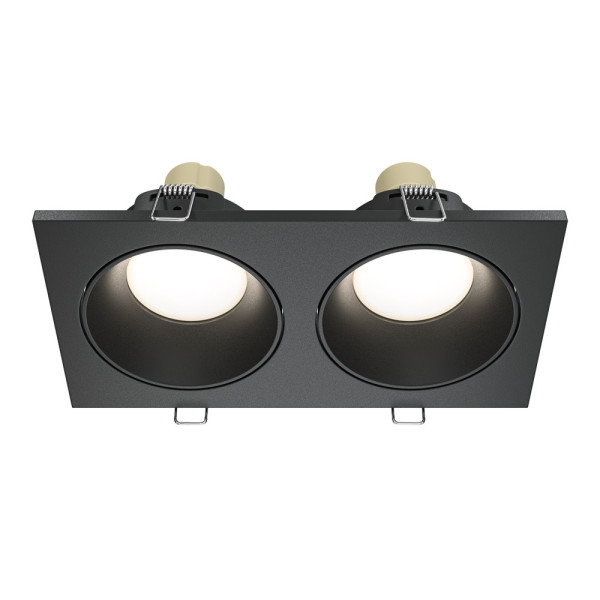 Oprawa wpuszczana prostokątna czarna 9cm ZOOM 2xGU10x50W IP65 Maytoni 916220