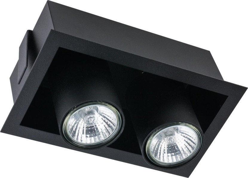 Oprawa wpuszczana prostokątna czarna DOWNLIGHT 2xGU10x35W IP20 Nowodvorski 917875