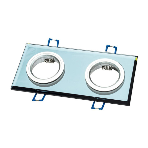 Oprawa wpuszczana prostokątna czarna KWADRATOWE 2xGU10x35W IP20 Eko-Light 916378