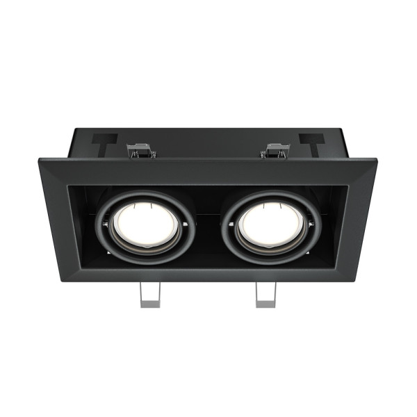 Oprawa wpuszczana prostokątna czarna METAL MODERN 2xGU10x50W IP20 Maytoni 917894