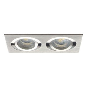 Oprawa wpuszczana prostokątna srebrna 17cm SEIDY 2xGX5.3x50W IP20 Kanlux 916435 Oprawa wpuszczana prostokątna srebrna 17cm SEIDY 2xGX5.3x50W IP20 Kanlux 916435
