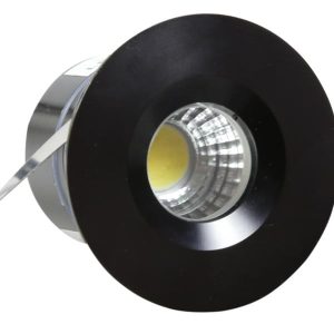 Oprawa wpuszczana SH okrągła czarna LED 3W Zimna biel 210lm IP65 Candellux 917099