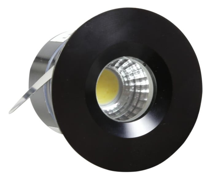 Oprawa wpuszczana SH okrągła czarna LED 3W Zimna biel 210lm IP65 Candellux 917099