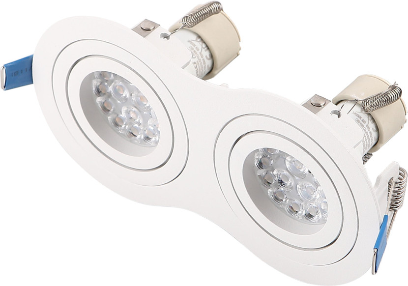 Oprawa wpuszczana SIGNAL biały 2xGU10x10W wym:9x17x9cm IP20 Maxlight 1049412