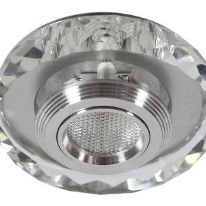Oprawa wpuszczana SS chromowana srebrna LED 3W 3000K 150lm IP20 Candellux 915472 Oprawa wpuszczana SS chromowana srebrna LED 3W 3000K 150lm IP20 Candellux 915472