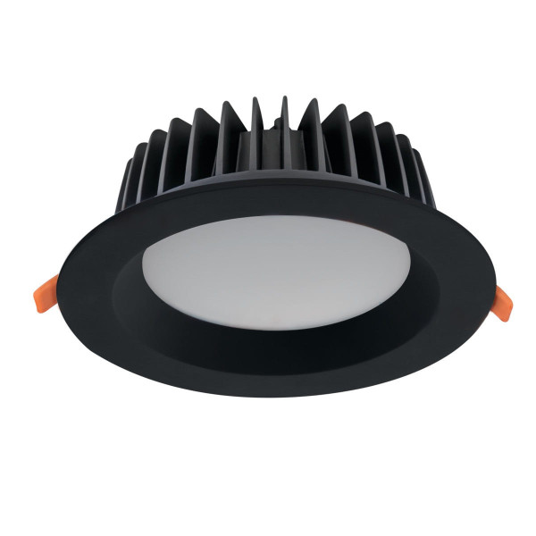 Oprawa wpuszczana TIBERI okrągła czarna LED 40W 4000K 3800lm IP44 Kanlux 916356