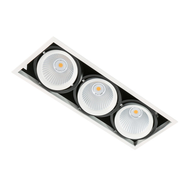 Oprawa wpuszczana VERTICO biało-czarna LED 18W 4000K 4200lm IP20 Italux 915506