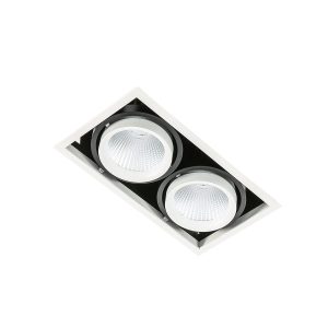 Oprawa wpuszczana VERTICO biało-czarna LED 2x18W 4000K 3045lm IP20 Italux 915512 Oprawa wpuszczana VERTICO biało-czarna LED 2x18W 4000K 3045lm IP20 Italux 915512
