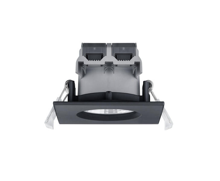 Oprawa wpuszczana ZAGROS kwadratowa czarna LED 5,5W 3000K 345lm IP65 Trio 1049519