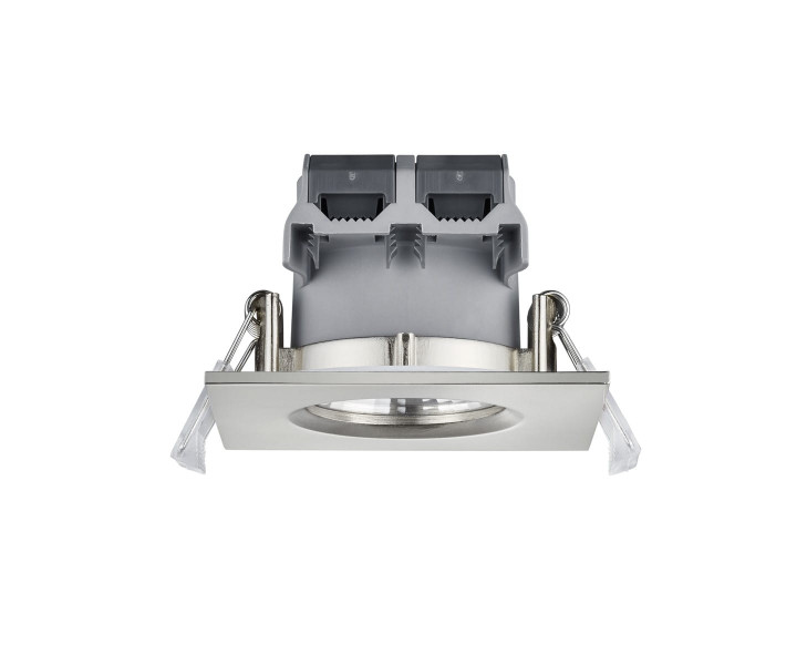 Oprawa wpuszczana ZAGROS kwadratowa srebrna LED 5,5W 3000K 345lm IP65 Trio 1049583