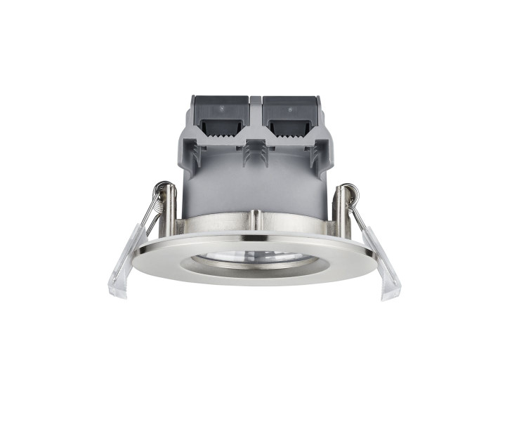 Oprawa wpuszczana ZAGROS okrągła srebrna LED 5,5W 3000K 345lm IP65 Trio 1049515