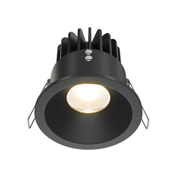 Oprawa wpuszczana ZOOM okrągła czarna LED 12W 3000K 890lm IP65 Maytoni 916142