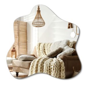 Organiczne lustro ścienne Wallfluent jako ozdoba wnętrza 58 x 57,5 cm 879849 Organiczne lustro ścienne Wallfluent jako ozdoba wnętrza 58 x 57,5 cm 879849
