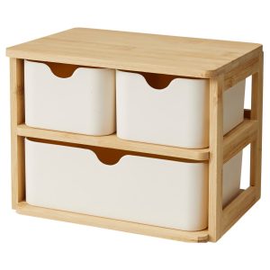 Organizer bambusowy z 3 szufladami LADEN, 19,5 x 15 cm 951471 Organizer bambusowy z 3 szufladami LADEN, 19,5 x 15 cm 951471