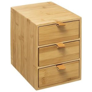 Organizer Bambusowy z 3 szufladami 99740 Organizer Bambusowy z 3 szufladami 99740