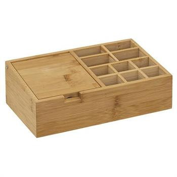 Organizer bambusowy z lustrem duży 79012