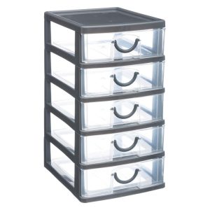 Organizer na drobiazgi z 5 szufladkami, 13 x 16 x 26 cm 100352 Organizer na drobiazgi z 5 szufladkami, 13 x 16 x 26 cm 100352