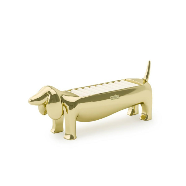 ORGANIZER NA PIERŚCIONKI Dachsie złoty KSZTAŁT JAMNIKA 718460