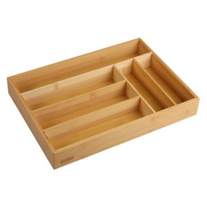 Organizer na sztućce KESPER, 6 komorowy, 35,5 x 25,5 x 5 cm, bambusowy 959753 Organizer na sztućce KESPER, 6 komorowy, 35,5 x 25,5 x 5 cm, bambusowy 959753