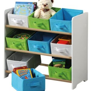 Organizer na zabawki z szufladami tekstylnymi 676301 Organizer na zabawki z szufladami tekstylnymi 676301