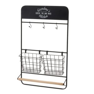Organizer ścienny kuchenny Loft 61 cm z haczykami 993092 Organizer ścienny kuchenny Loft 61 cm z haczykami 993092