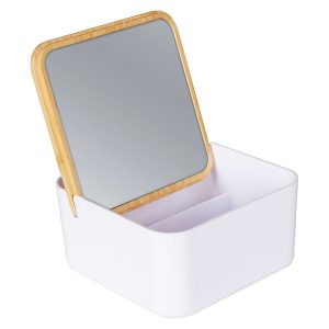 Organizer z lusterkiem Arde biały 50345