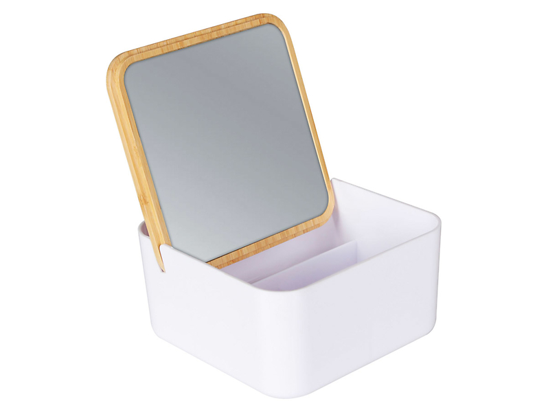 Organizer z lusterkiem Arde biały 50345