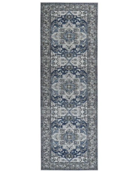 Orientalny dywan chodnikowy 80x240 cm szary 135154