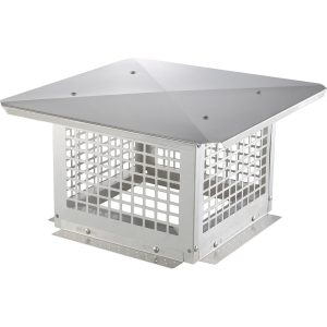 Osłona komina 30×30 cm – stal nierdzewna 304 – łatwy montaż stabilna 807125 Osłona komina 30×30 cm – stal nierdzewna 304 – łatwy montaż stabilna 807125