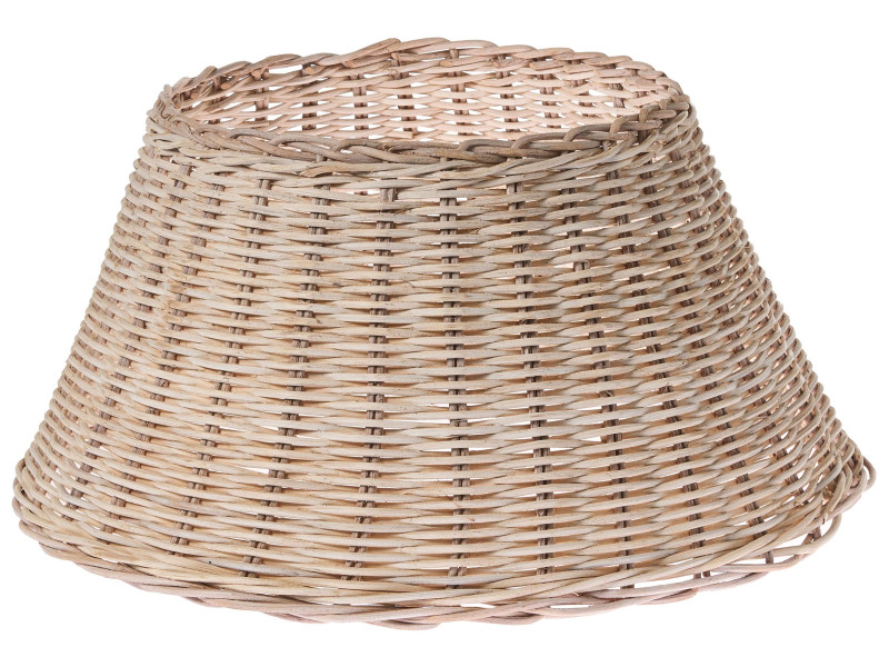 Osłona pod choinkę rattan 50 cm jasnobrązowa 784719