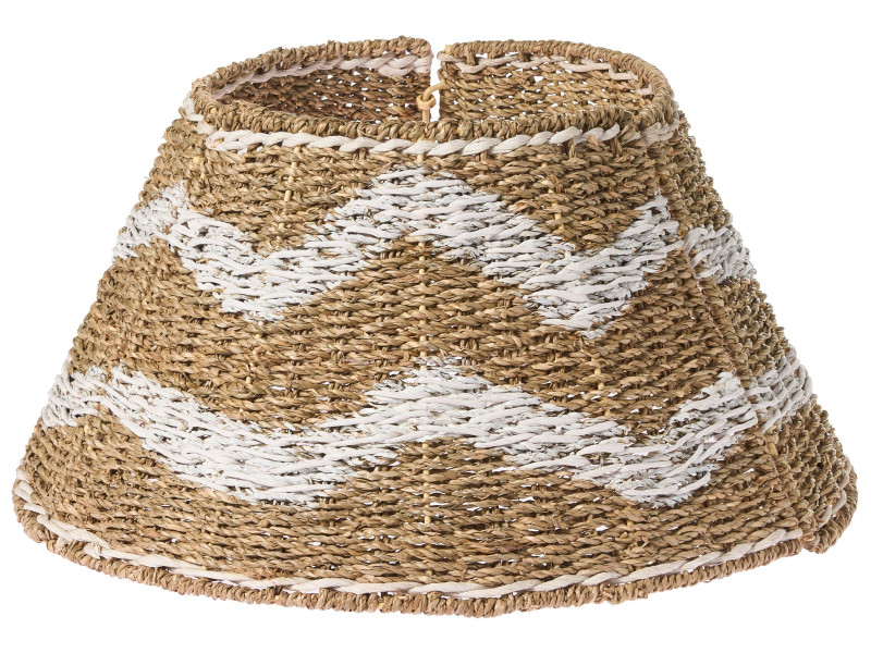 Osłona pod choinkę trawa morska 43 cm naturalny z białym 781806