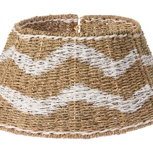 Osłona pod choinkę trawa morska 51 cm naturalny z białym 781810 Osłona pod choinkę trawa morska 51 cm naturalny z białym 781810