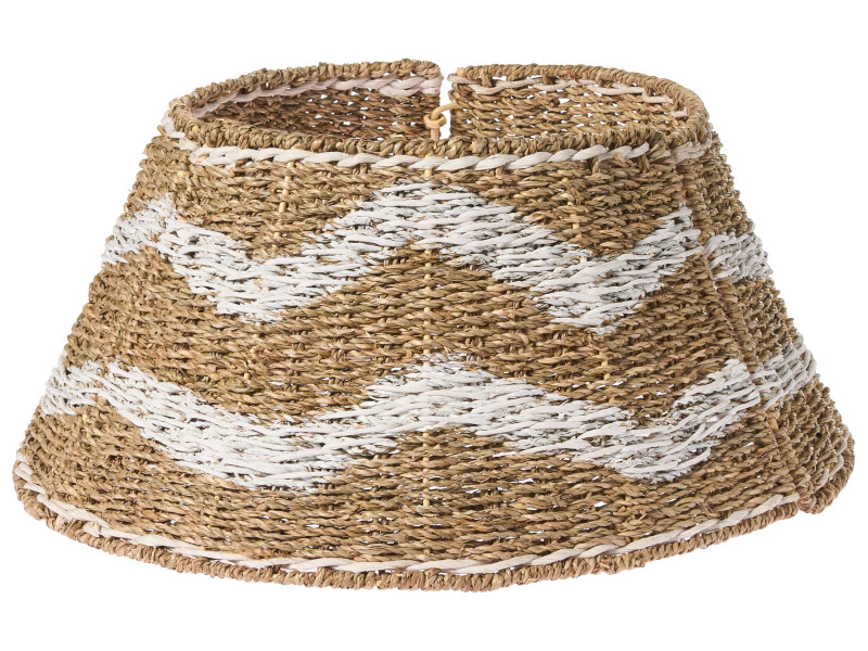 Osłona pod choinkę trawa morska 51 cm naturalny z białym 781810