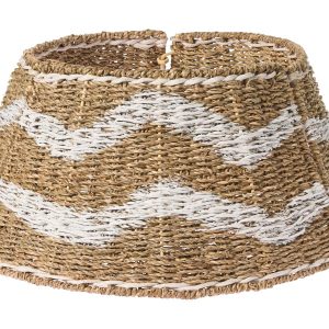 Osłona pod choinkę trawa morska 60 cm naturalny z białym 781812 Osłona pod choinkę trawa morska 60 cm naturalny z białym 781812