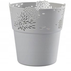 Osłonka ażurowa Aster szara 11,5 cm 465645 Osłonka ażurowa Aster szara 11,5 cm 465645