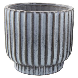 Osłonka ceramiczna na doniczkę Pillar 12,7 cm szara 261226