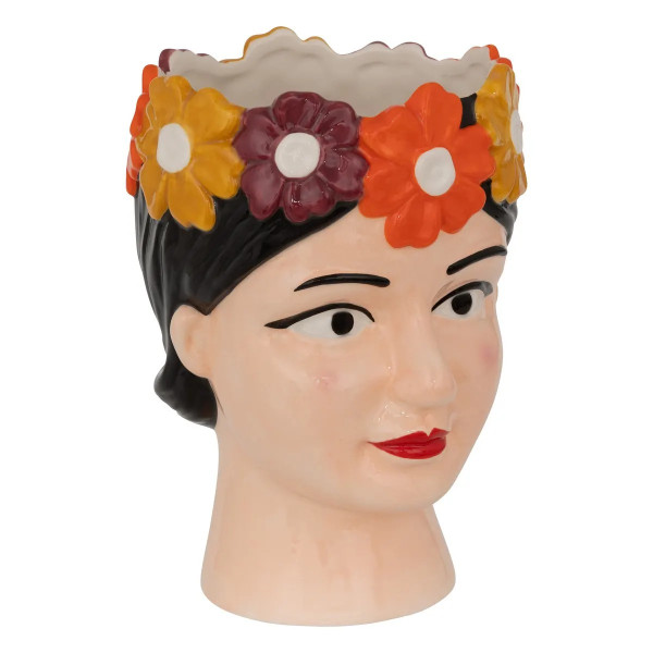 Osłonka ceramiczna w kształcie głowy kobiety Yuca 18,2 cm 509603